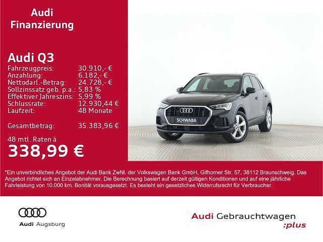 Mythosschwarz metallic Gebraucht 2022 Audi Q3 S-Line SUV | 30.910 € (Superpreis) - Bild 1/4