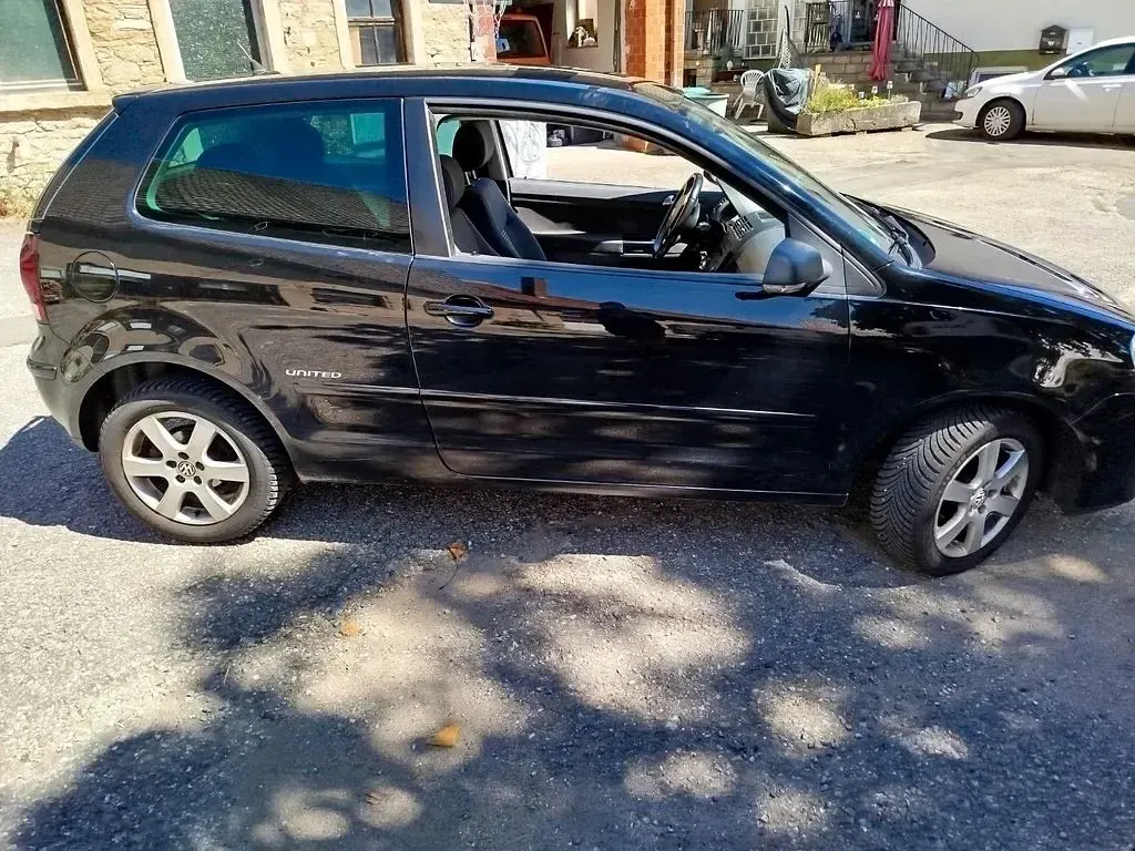 Gebraucht VW Polo United 80 PS (58 kW) 2008 Schwarz Kleinwagen