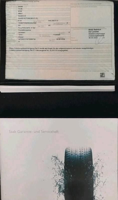 Gebraucht Saab 9-5 150 PS (110 kW) 2008 Schwarz Kombi