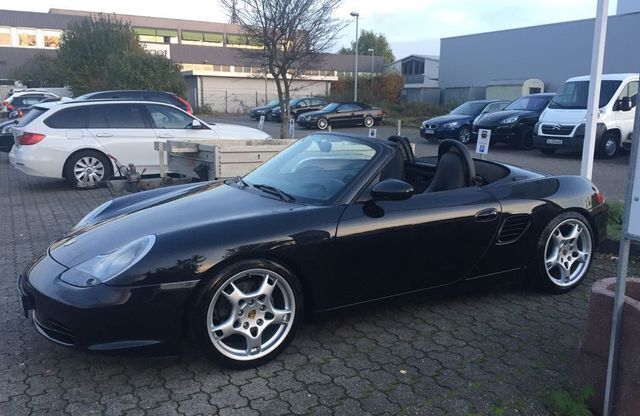 Gebraucht Porsche Boxster 228 PS (167 kW) 2003 Schwarz metallic Cabrio