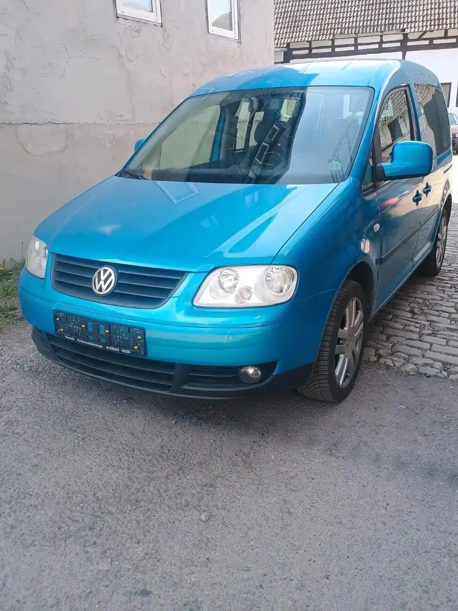 Second-hand VW Caddy 105 CP (77 kW) 2007 Albastru Monovolum
