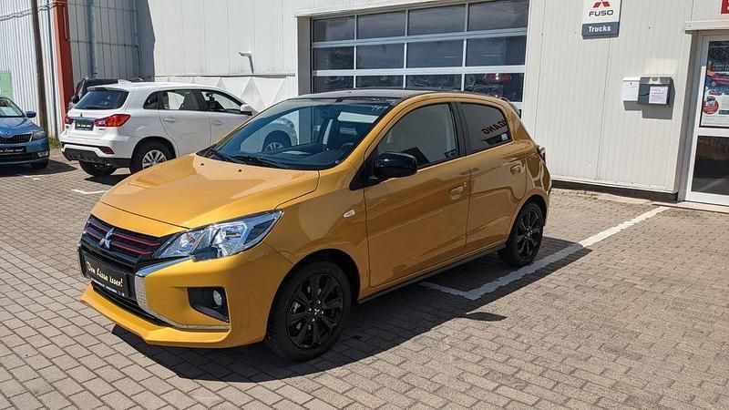 Gelb Gebraucht 2021 Mitsubishi Space Star Spirit+ Limousine | 13.200 € (Fairer Preis) - Bild 1/4