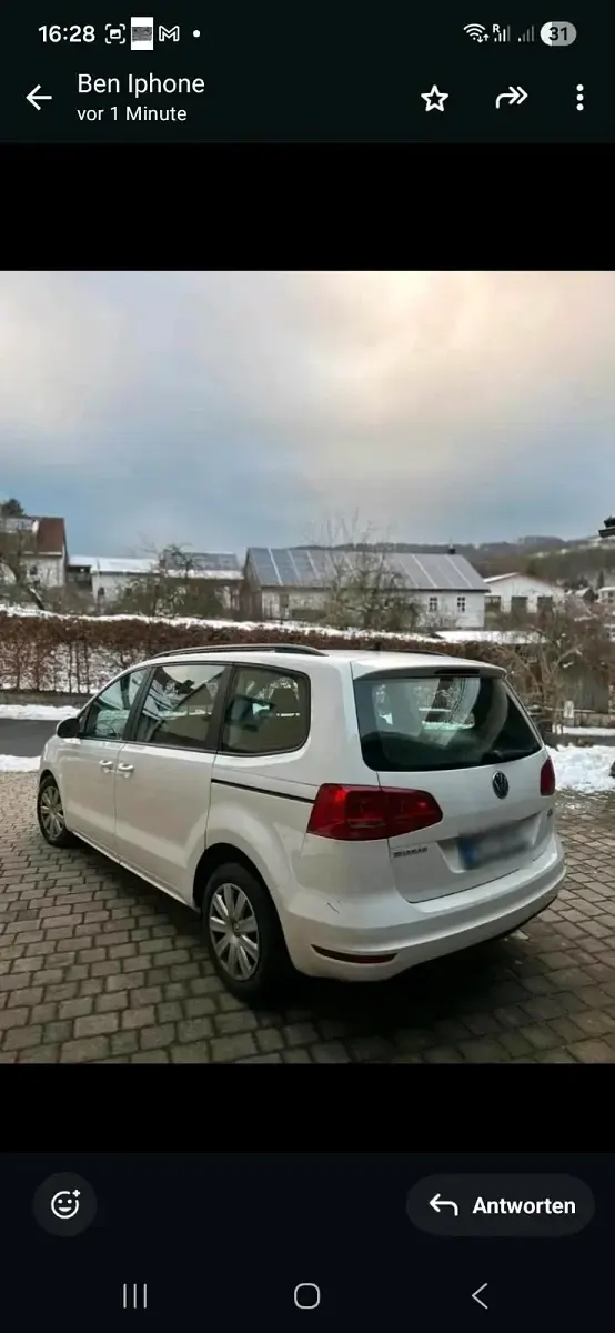 Gebraucht VW Sharan 140 PS (102 kW) 2011 Weiß Van / Kleinbus