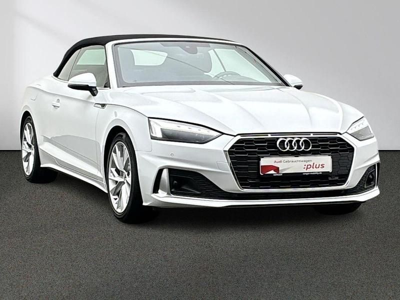 Gebraucht Audi A5 Cabriolet Advanced Plus 204 PS (150 kW) 2023 Gletscherweiß metallic Cabrio