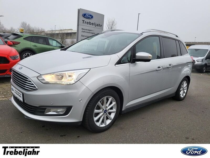 Silber Gebraucht 2018 Ford Grand C-Max Titanium Van / Kleinbus | 10.990 € (Etwas zu teuer) - Bild 1/4