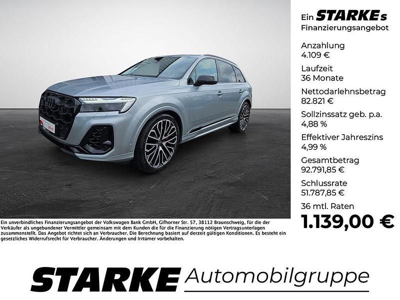 Silber (satellitsilber metallic) Gebraucht 2024 Audi Q7 S-Line SUV | 86.930 € (Teuer) - Bild 1/4