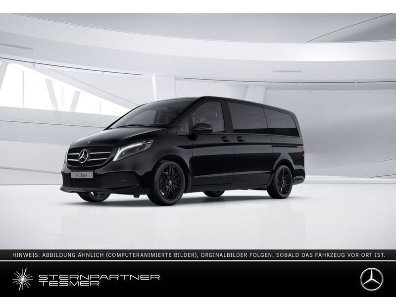 Obsidianschwarz metallic Gebraucht 2023 Mercedes V300 Avantgarde Edition Van / Kleinbus | 69.900 € (Fairer Preis) - Bild 1/4