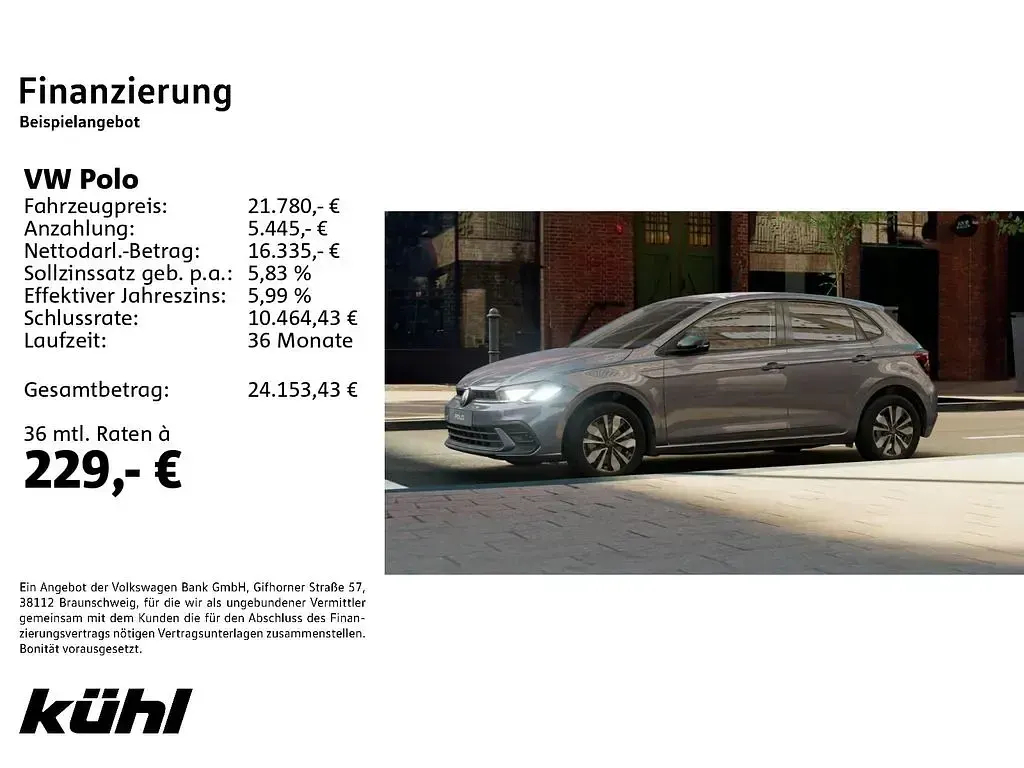 Gebraucht VW Polo Goal 116 PS (85 kW) 2025 Rauchgrau metallic Kleinwagen