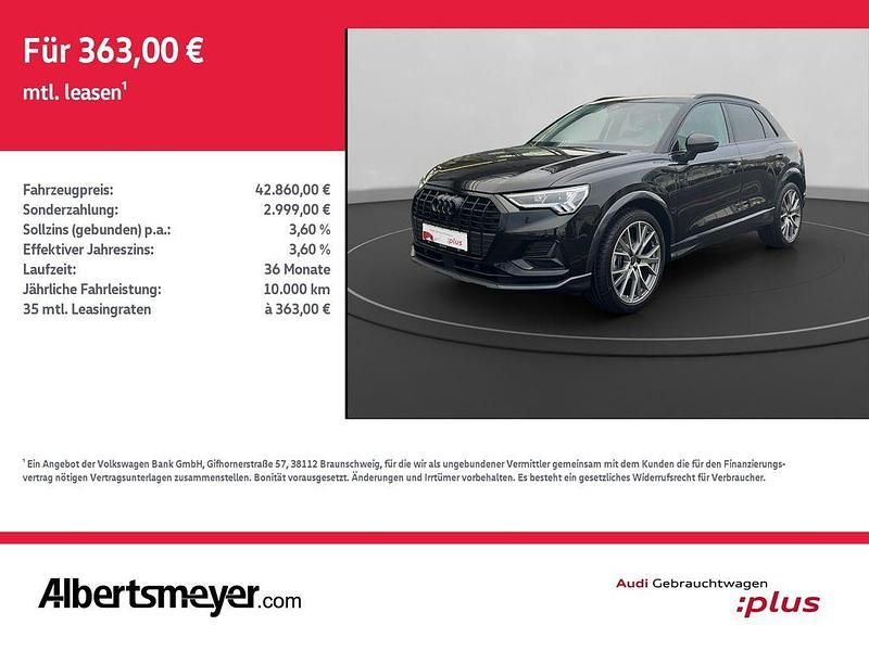 Schwarz Gebraucht 2025 Audi Q3 Advanced SUV | 42.860 € (Etwas zu teuer) - Bild 1/4