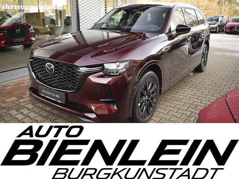 Rot Gebraucht 2025 Mazda CX-80 Homura-Line SUV | 49.400 € (Superpreis) - Bild 1/4