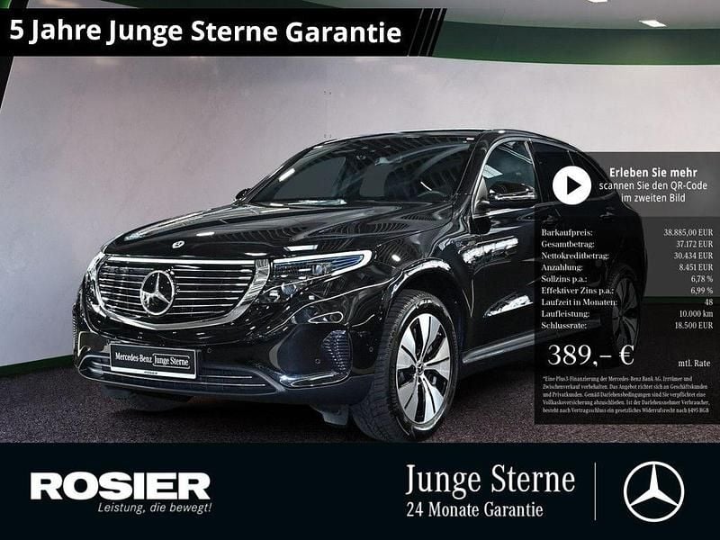 Schwarz / obsidianschwarz Gebraucht 2022 Mercedes EQC400 SUV | 38.885 € (Fairer Preis) - Bild 1/4