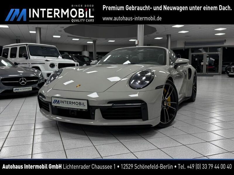 Kreide Gebraucht 2020 Porsche 911 Turbo S Cabriolet Chrono Cabrio | 217.990 € (Fairer Preis) - Bild 1/4