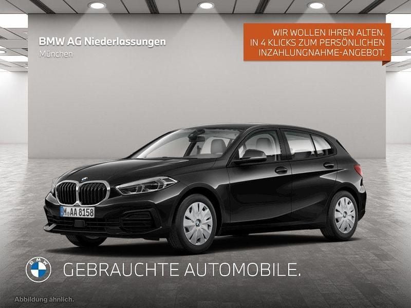 Schwarz Gebraucht 2022 BMW 120 Advantage Kleinwagen | 24.208 € (Fairer Preis) - Bild 1/4