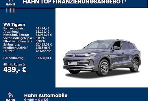 Neu VW Tiguan Goal 150 PS (110 kW) 2025 Grau SUV
