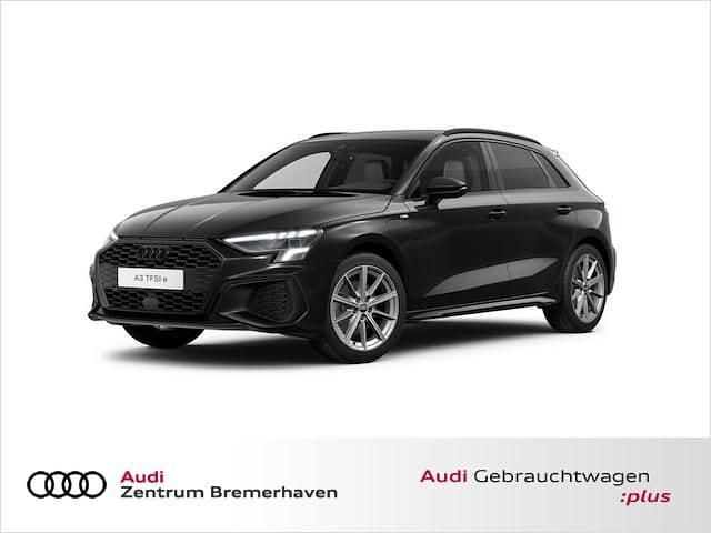 Mythosschwarz metallic Gebraucht 2024 Audi A3 Sportback e-tron S-Line Kleinwagen | 37.430 € (Teuer) - Bild 1/4