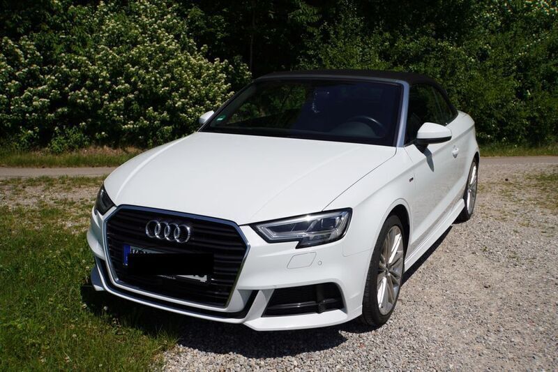 Weiß Gebraucht 2016 Audi A3 Cabriolet S-Line Cabrio | 20.500 € (Fairer Preis) - Bild 1/4