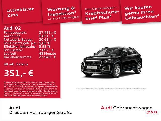 Gebraucht Audi Q2 Advanced Plus 150 PS (110 kW) 2024 Brillantschwarz SUV