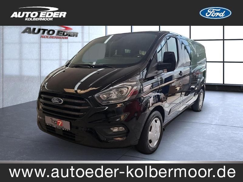 Obsidianschwarz (schwarz) Gebraucht 2023 Ford Transit Custom Trend Kombi | 32.990 € - Bild 1/4
