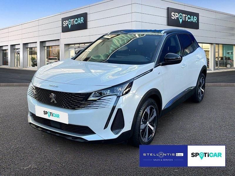 Weiß perlmuttweiß Gebraucht 2024 Peugeot 3008 GT SUV | 25.985 € (Etwas zu teuer) - Bild 1/4