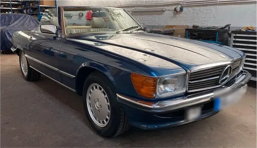 Gebraucht Mercedes SL300 188 PS (138 kW) 1988 Blau Cabrio