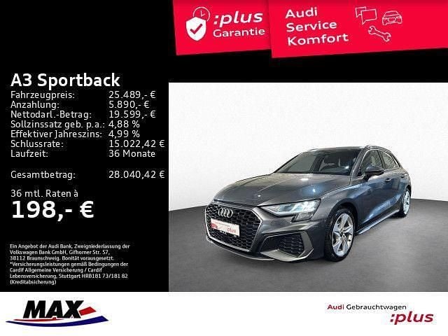 Gebraucht Audi A3 Ambiente 116 PS (85 kW) 2022 Daytonagrau perleffekt Limousine