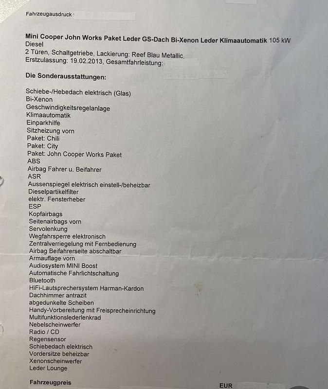 Blau Gebraucht 2013 Mini Cooper SD Chili Kleinwagen | 10.300 € (Etwas zu teuer) - Bild 1/4