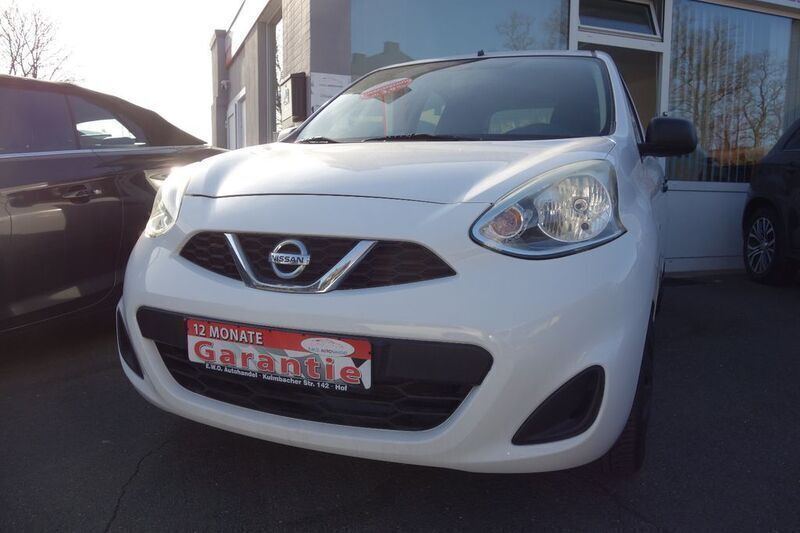 Weiß Gebraucht 2015 Nissan Micra Visia Kleinwagen | 5.490 € (Fairer Preis) - Bild 1/4