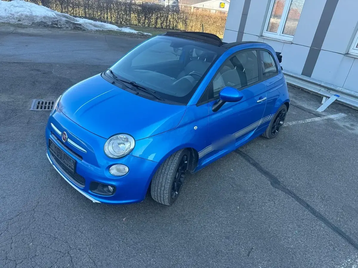 Gebraucht Fiat 500S S 69 PS (50 kW) 2014 Blau Cabrio
