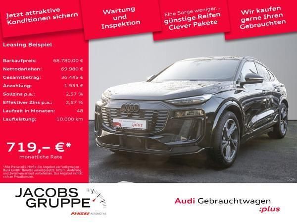Schwarz (schwarz / mythosschwarz) Gebraucht 2025 Audi Q6 e-tron Advanced SUV | 68.780 € - Bild 1/4