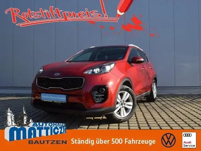 Rot Gebraucht 2016 Kia Sportage Spirit SUV | 14.639 € (Etwas zu teuer) - Bild 1/4