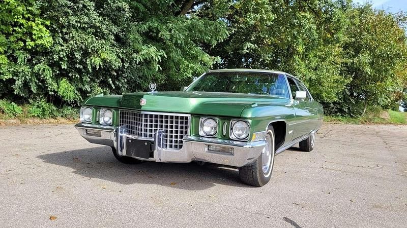 Second-hand Cadillac Deville 220 CP (161 kW) 1971 Verde Berlinǎ