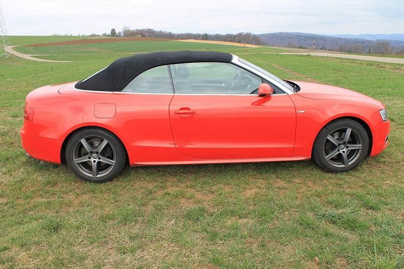 Gebraucht Audi A5 Cabriolet S-Line 211 PS (155 kW) 2009 Rot Cabrio