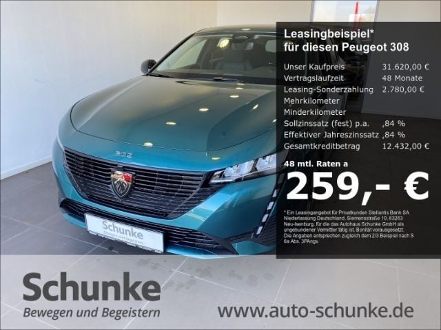 Blau Neu 2025 Peugeot 308 Style Kombi | 31.620 € (Superpreis) - Bild 1/4