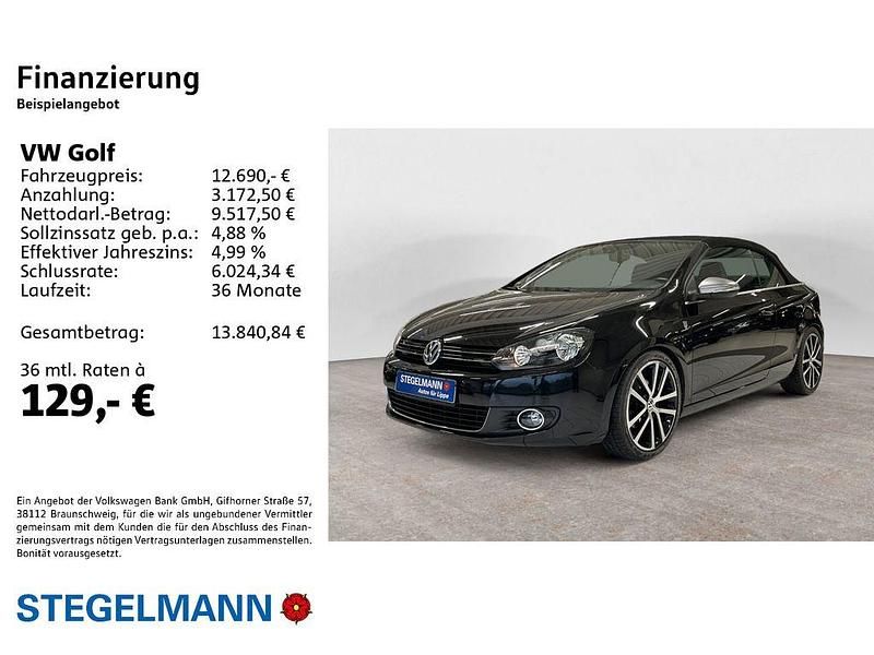 Gebraucht VW Golf Cabriolet Karmann 105 PS (77 kW) 2015 Schwarz Cabrio