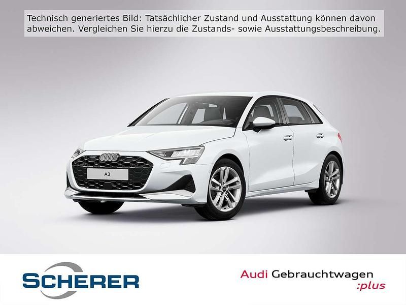 Gletscherweiß metallic (metallic) Gebraucht 2025 Audi A3 Ambiente Limousine | 31.900 € (Guter Preis) - Bild 1/4