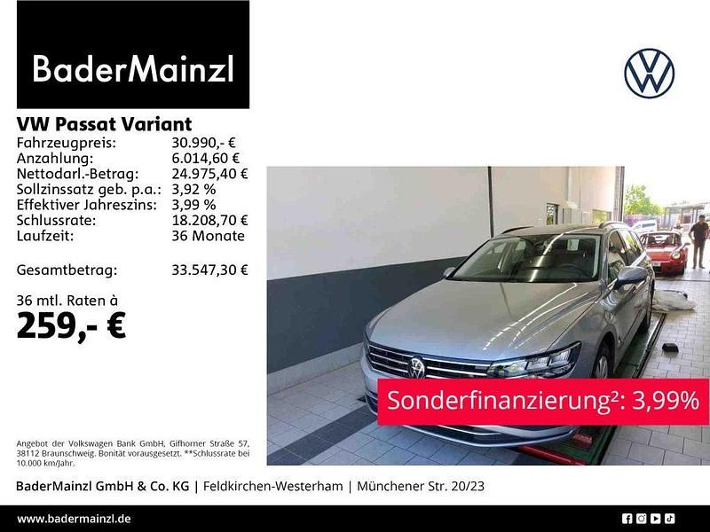 Pyrit silber metallic (metallic) Gebraucht 2023 VW Passat Business Kombi | 30.990 € (Superpreis) - Bild 1/3
