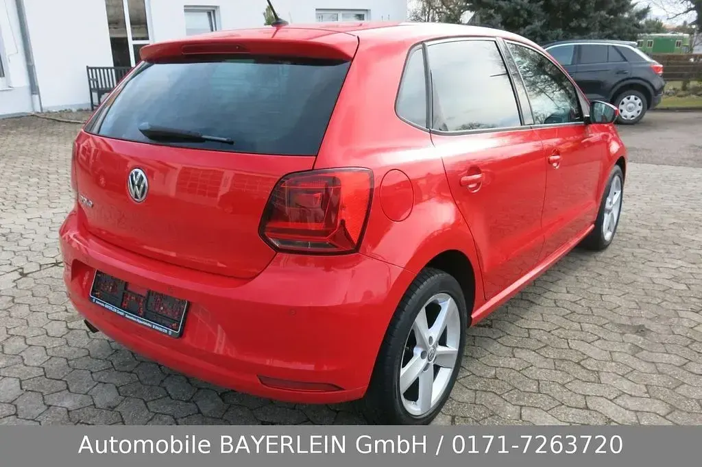 Gebraucht VW Polo Comfortline 90 PS (66 kW) 2014 Rot Kleinwagen