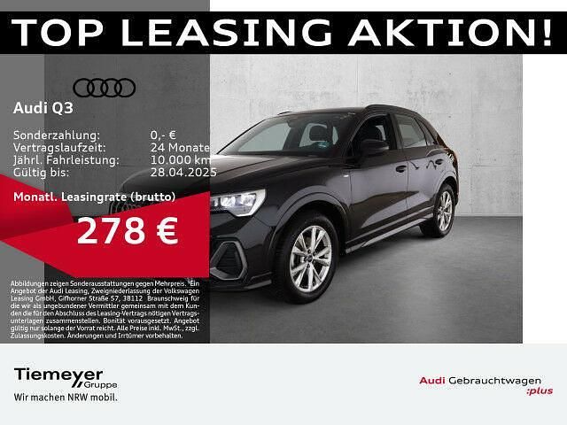 Mythosschwarz metallic Gebraucht 2024 Audi Q3 S-Line SUV | 39.290 € (Fairer Preis) - Bild 1/2