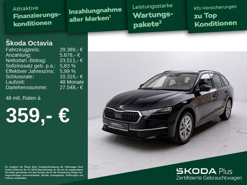 Schwarz Gebraucht 2024 Skoda Octavia Selection Kombi | 29.389 € (Superpreis) - Bild 1/4