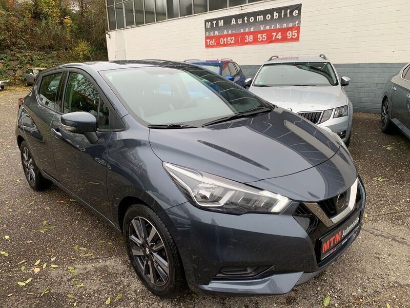 Grau Gebraucht 2017 Nissan Micra Acenta Kleinwagen | 8.990 € (Fairer Preis) - Bild 1/4