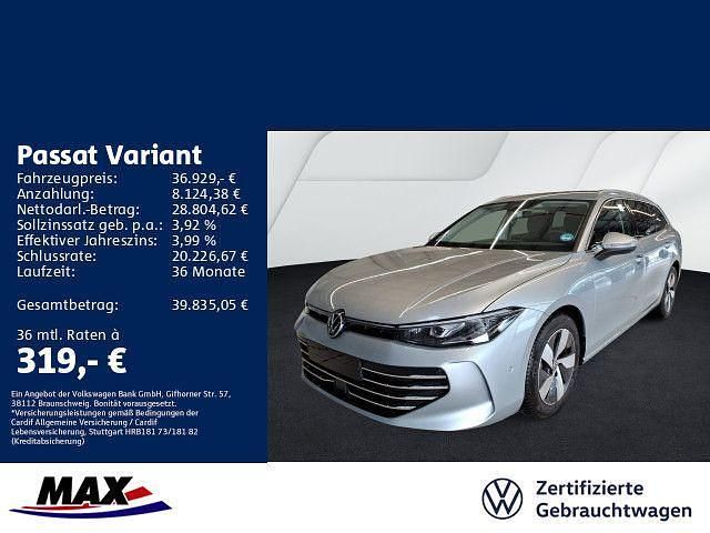 Oyster silver metallic Gebraucht 2025 VW Passat Elegance Kombi | 36.929 € - Bild 1/3