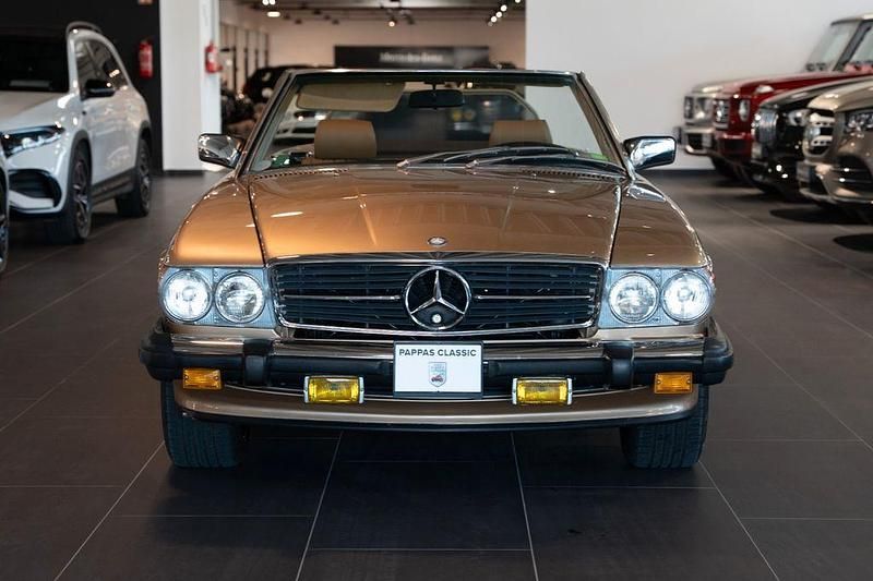 Second-hand Mercedes SL380 1981 Auriu Cabrio