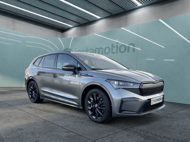 Grau Gebraucht 2022 Skoda Enyaq iV SportLine SUV | 39.100 € - Bild 1/2