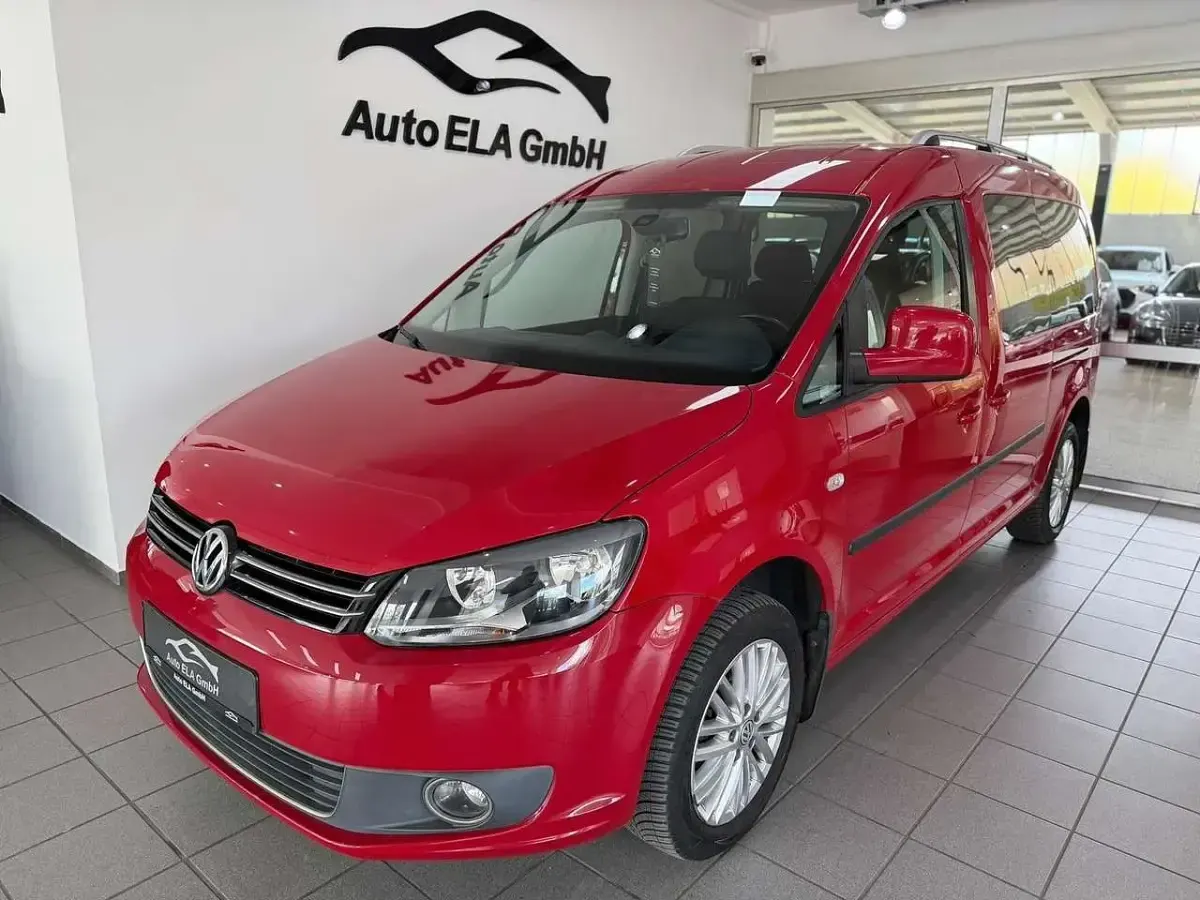 Gebraucht VW Caddy Maxi 102 PS (75 kW) 2015 Salsa red Van / Kleinbus