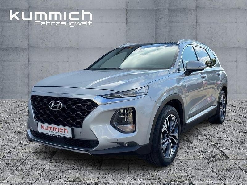 Grau Gebraucht 2019 Hyundai Santa Fe Premium SUV | 31.950 € (Teuer) - Bild 1/4