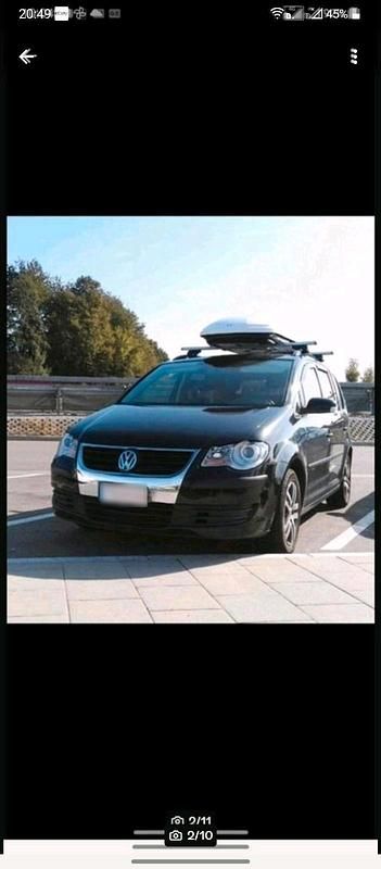 Gebraucht VW Touran 105 PS (77 kW) 2008 Schwarz Van / Kleinbus