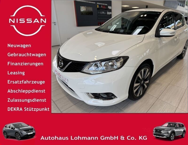 Pearl white perleffekt Gebraucht 2017 Nissan Pulsar N-Connecta Limousine | 9.750 € (Fairer Preis) - Bild 1/4