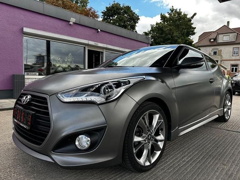 Grau Gebraucht 2017 Hyundai Veloster Turbo Kleinwagen | 17.990 € - Bild 1/4