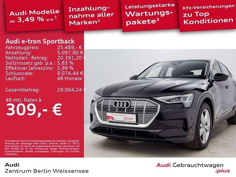 Gebraucht Audi e-tron 230 kW (313 PS) 2022 Brillantschwarz SUV