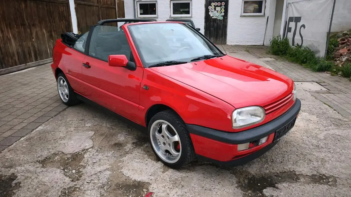 Brugt VW Golf Cabriolet 75 HK (55 kW) 1997 Rød Cabriolet